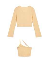 Diagonal Line Two-Piece Top (with padding)