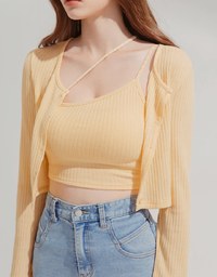 Diagonal Line Two-Piece Top (with padding)