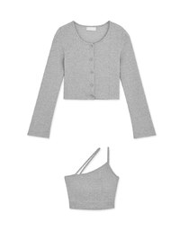 Diagonal Line Two-Piece Top (with padding)