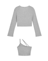 Diagonal Line Two-Piece Top (with padding)
