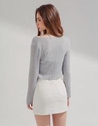 Diagonal Line Two-Piece Top (with padding)
