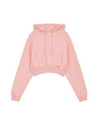 Hooded Drawstring Crop Sweatshirt
