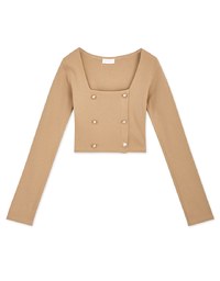 Square Neck Double Crop Top