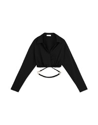 Metal Strap Cropped Top