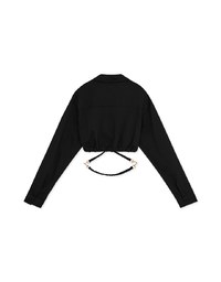 Metal Strap Cropped Top