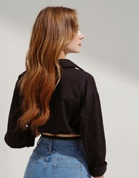 Metal Strap Cropped Top