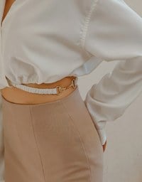 Metal Strap Cropped Top