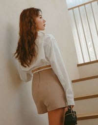 Metal Strap Cropped Top