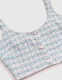 Tweed Short Vest