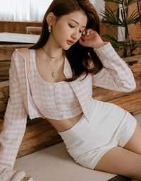 Tweed Short Vest