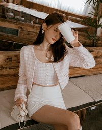 Tweed Short Vest