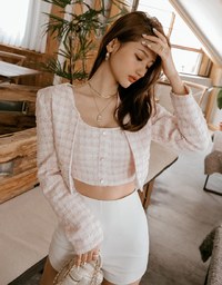 Tweed Short Vest