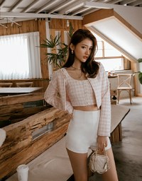 Tweed Short Vest