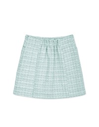 Tweed Gold Button Skorts