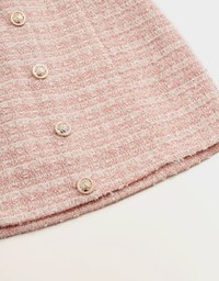 Tweed Gold Button Skorts