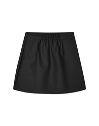 Sleek Slit Faux Leather High Waisted Skorts