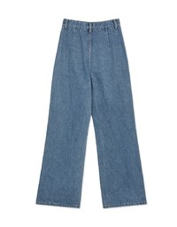 Vintage Gold Buckle Line Denim Jeans Pants