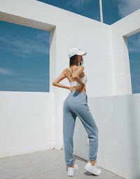 Leggings Pleated Harness Track Trousers