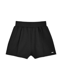 Pleated High Waisted Slim Sports Shorts