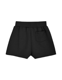 Pleated High Waisted Slim Sports Shorts