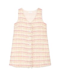 Chic Fringed A-Line Vest Mini Dress