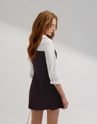 Fake Two Piece Mini Dress