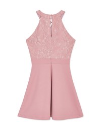 Qipao DRESS Buckle Accesory Umbrella Hem Mini Cheongsam Dress