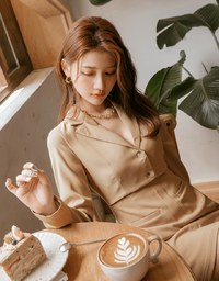Whimsy Hollow Cut Waist Mini Dress