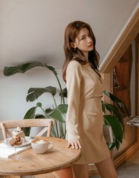 Whimsy Hollow Cut Waist Mini Dress