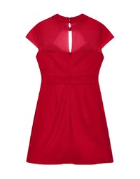 Qipao DRESS Heart Neck Design Slit Mini Cheongsam Dress