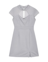 Qipao DRESS Heart Neck Design Slit Mini Cheongsam Dress