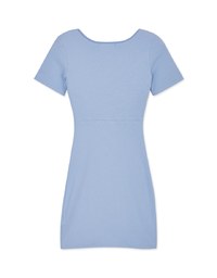 Push-Up Slit Knit Bodycon Mini Dress