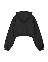 Hooded Zip Crop Track Blazer Jacket