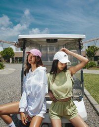 U Neck Sleeveless Waist Shorts Set