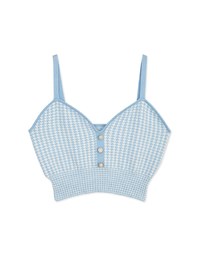 Button Cropped KnitCrop Top