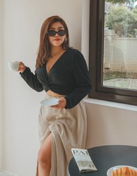2Way Twisted Tie Crop Top