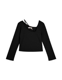 Metallic Link Strap Crop Top