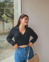 Straight-Grain Crop Top