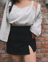 AIRY HOURGLASS K-pop Slimming High Waisted Long Legs Skorts