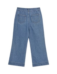 Vintage Gold Buckle Line Denim Jeans Pants