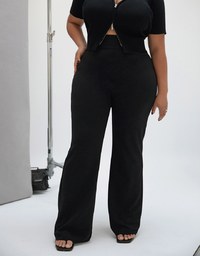 Stark Minimalism High Waisted Flare Pants