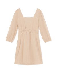 Elegant Heart Puff Sleeve Mini Dress