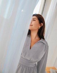 Smart Casual V-Neck Shirt Dress