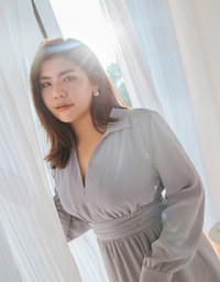 Smart Casual V-Neck Shirt Dress