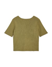 Minimalist Staple Dual-Zipper Knit Crop Top