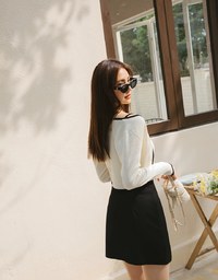 Refined Two Piece Knit Top