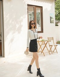 Refined Two Piece Knit Top