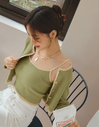 Refined Two Piece Knit Top