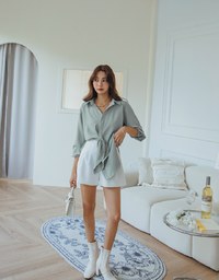 Modern Chic Designed Button Blouse Shirt