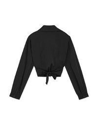 Smart Casual Crossover Tie Lapel Top